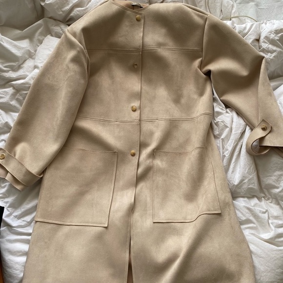 Zara Suede Coat - Picture 1 of 3
